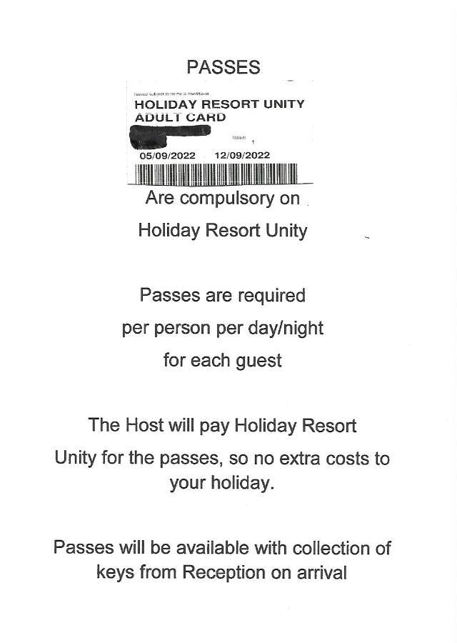 95 Holiday Resort Unity 3 Bed Passes Included Brean Kültér fotó