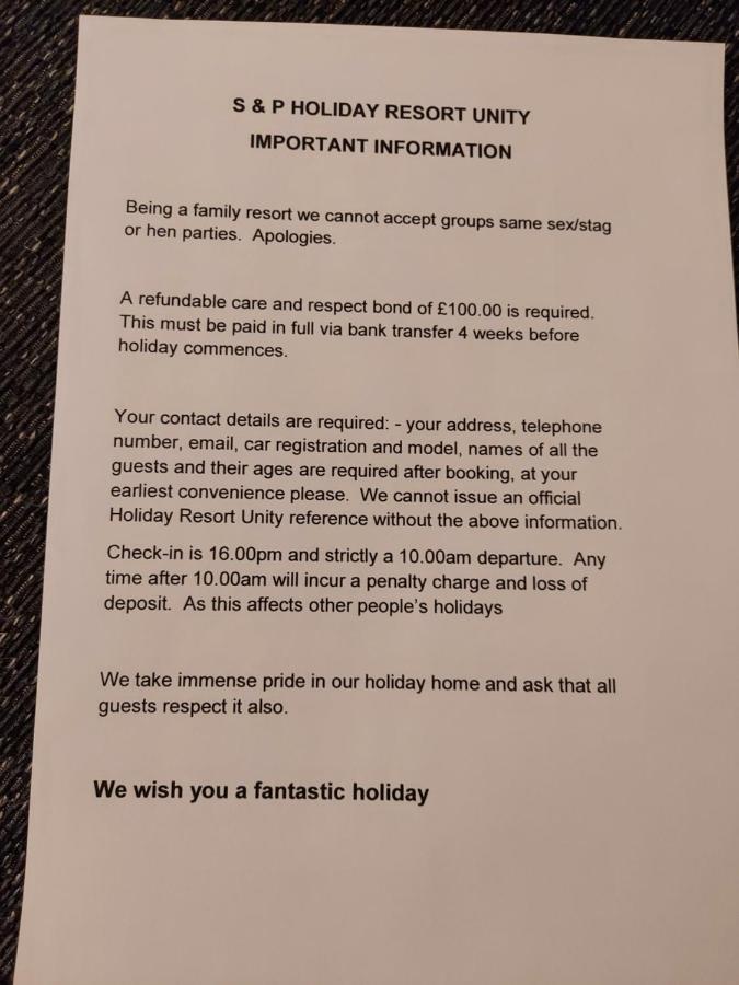 95 Holiday Resort Unity 3 Bed Passes Included Brean Kültér fotó